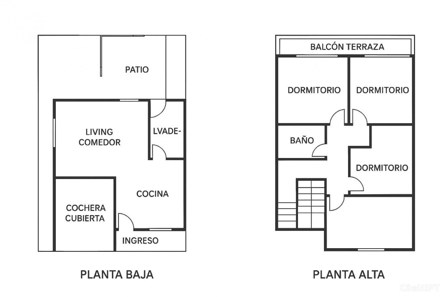 CASA DE CUATRO AMBIENTES 