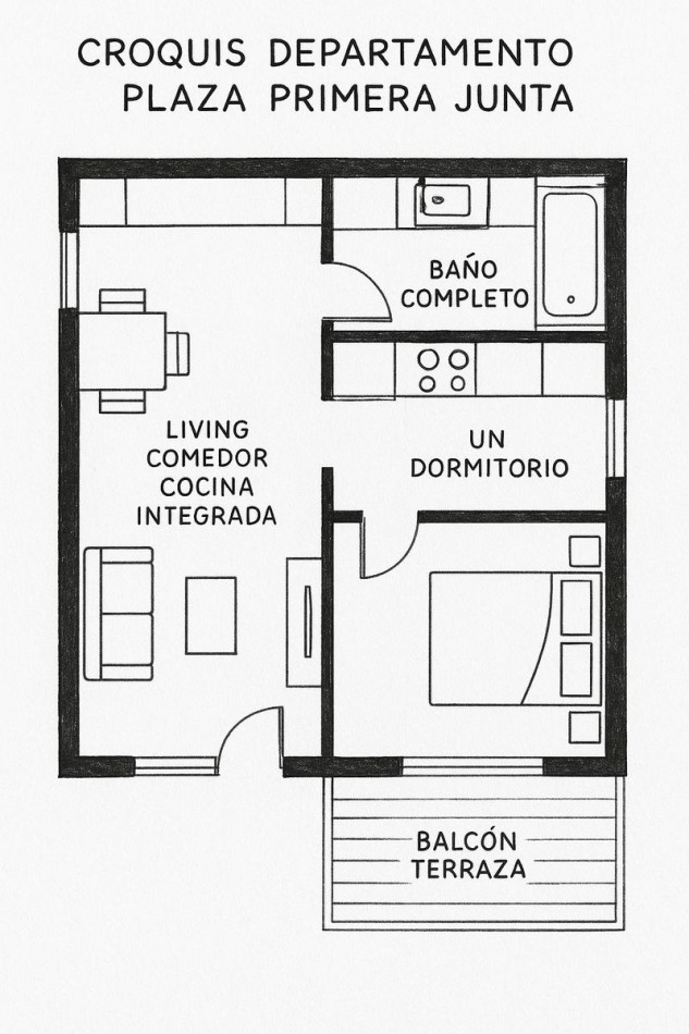 A LA VENTA DEPARTAMENTO DE 2 AMBIENTES FRENTE A PLAZA PRIMERA JUNTA, VILLA GESELL